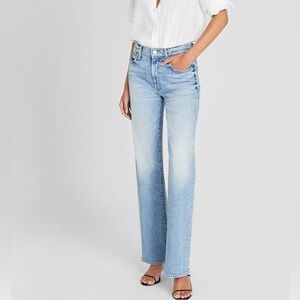 MOTHER Light Blue The Kick It Jeans
